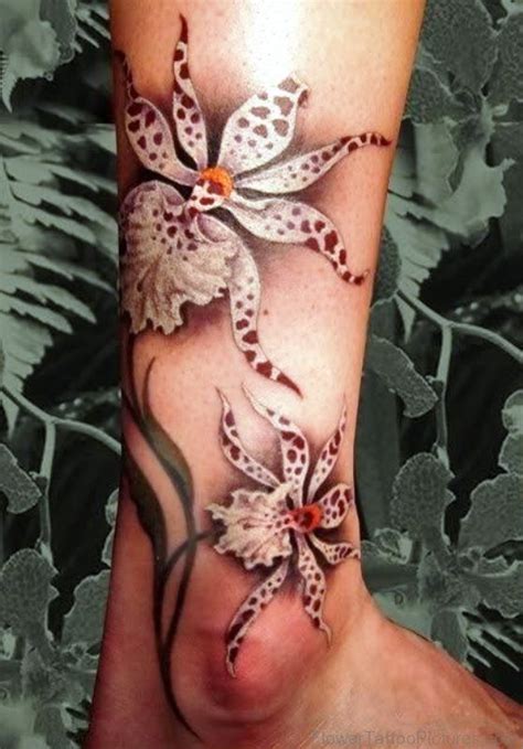 Red Orchid Flower Tattoo | Flower tattoo designs, Orchid tattoo, Orchid ...