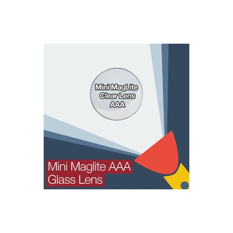 Mini MagLite AAA Replacement Clear Glass Lens