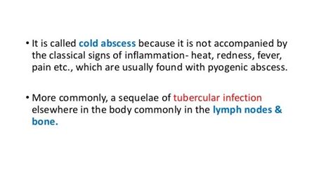 Cold abscess