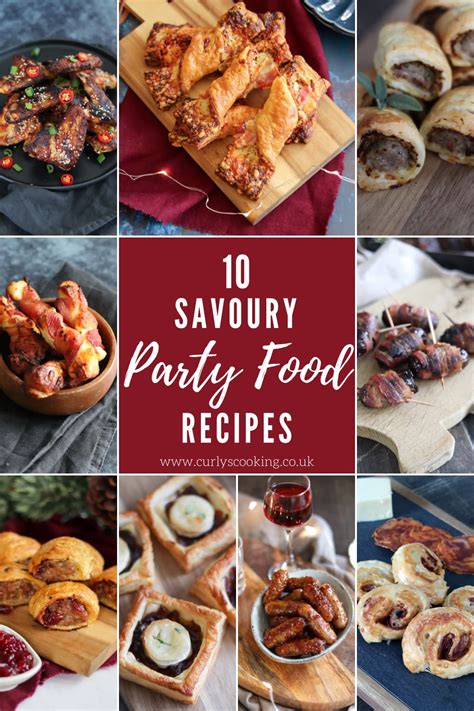 10 Savoury Party Food Recipes – Curly's Cooking