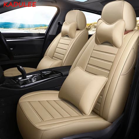 KADULEE custom leather car seat cover for Cadillac Escalade ATS SRX XT5 CT6 SLS CTS XTS ATSL ...