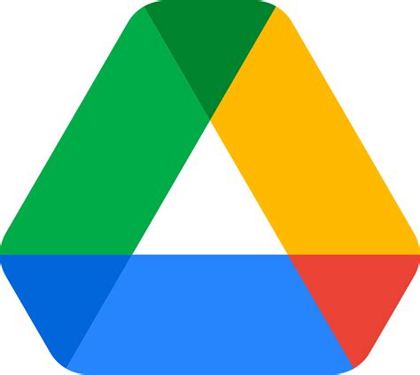 Google Drive logo PNG transparent image download, size: 1147x1028px