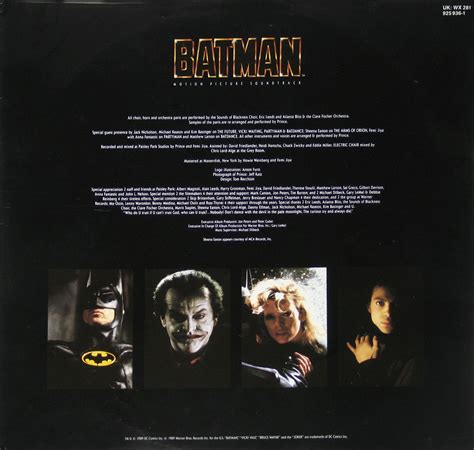 PRINCE Batman Album Cover Gallery & 12" Vinyl LP Discography ...