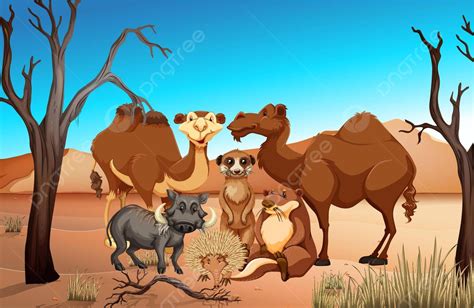 Wild Animals In The Savanna Field Art Animal Clip Art Vector, Art, Animal, Clip Art PNG and ...