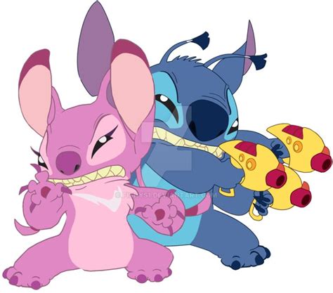 Stitch and Angel by fishys1.deviantart.com on @DeviantArt | Como dibujar a stich, Dibujo de ...