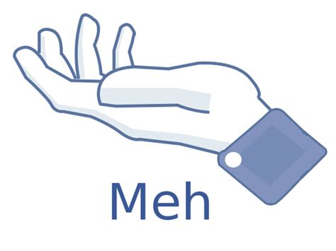 Facebook "Meh" Button