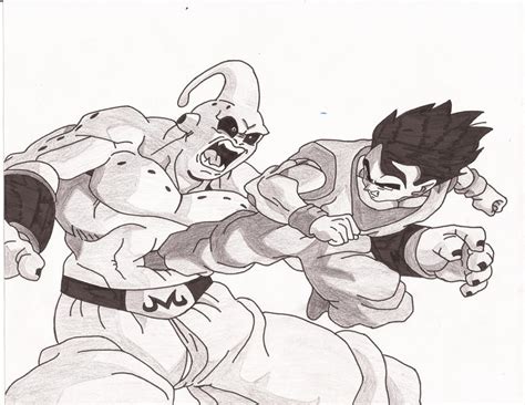 Gohan vs Majin Buu by superheroarts on DeviantArt