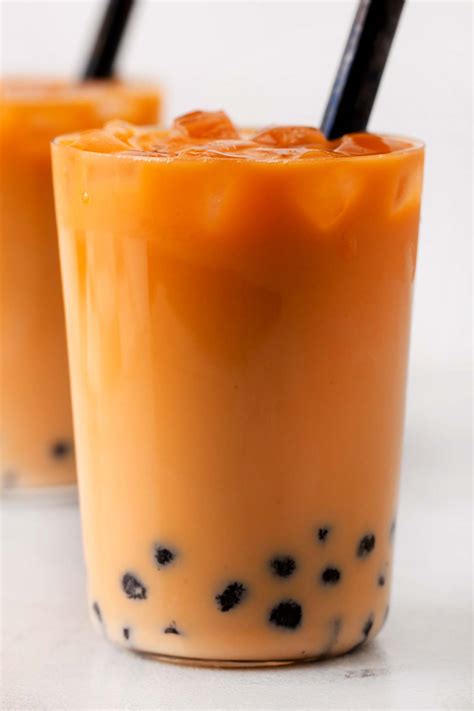 Thai Bubble Tea (Thai Iced Tea with Boba) - Oh, How Civilized