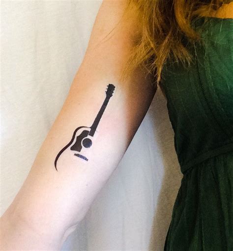 2 Guitar Temporary Tattoos Smashtat - Etsy | Music tattoo designs ...