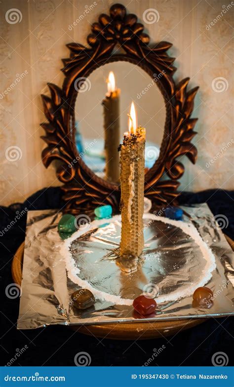 Wax Energy Cleaning, Magical Rituals Stock Photo - Image of magical ...