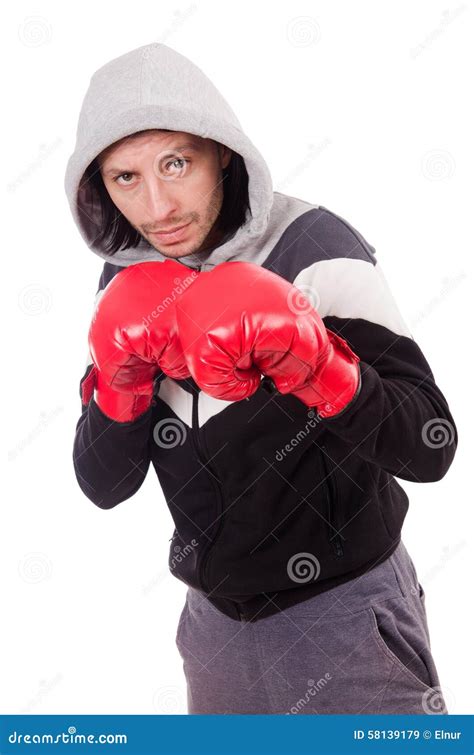 Funny boxer stock image. Image of irate, gloves, gold - 58139179