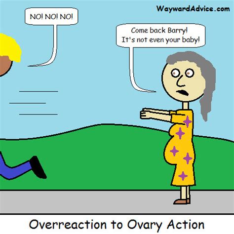 Ovary Action | Cartoon about a man's surprised reaction to a… | Flickr