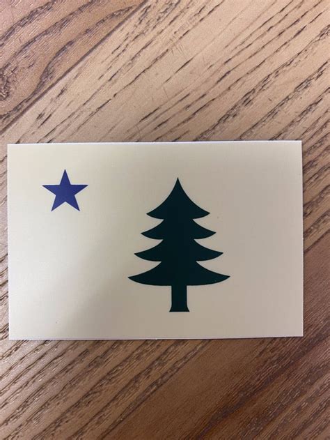 1901 Maine Flag Sticker