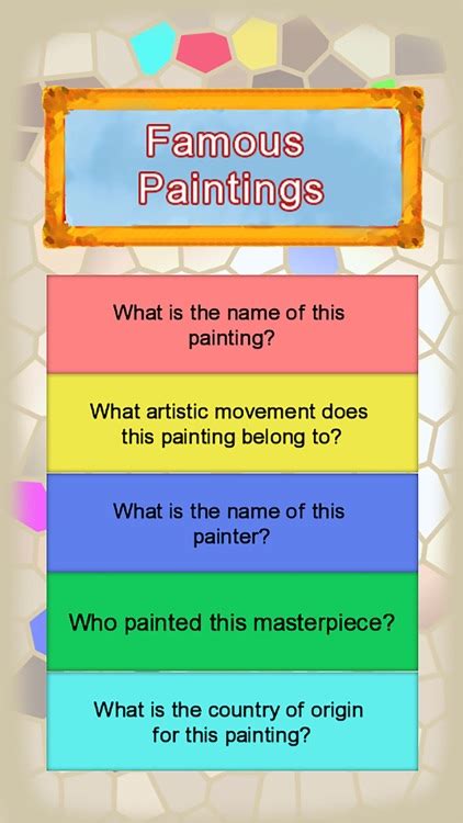 Famous Paintings Quiz by Horea Bucerzan