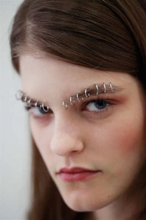 crazy eyebrow rings hurt parure pinterest