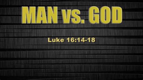 Man vs God – Part 1 – Ballardsville Baptist Church