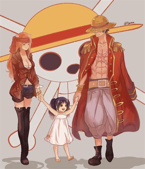 Luffy Nami and their daughter | Personajes de one piece, Anime one ...