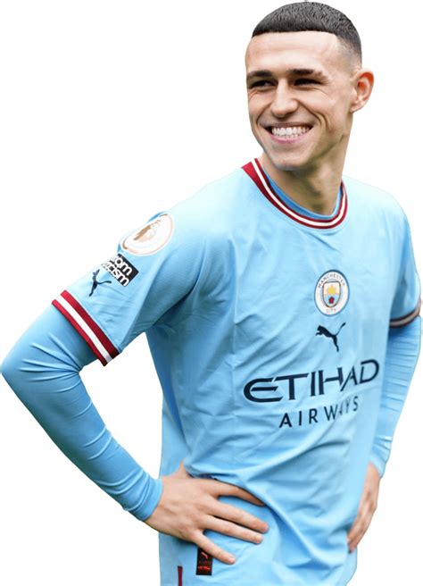 Phil Foden Manchester City football render - FootyRenders