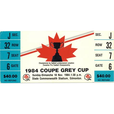 Grey Cup Tickets - Canadian Football Hall of Fame