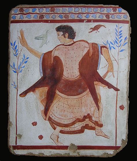 Dancer, Tarquina - 500BC, The Art of the Fresco | Ancient greece art, Ancient art, Greek art