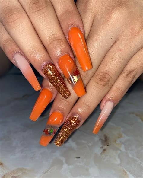 30+ Orange Fall Nails: The Perfect Seasonal Manicure Update - Nail ...