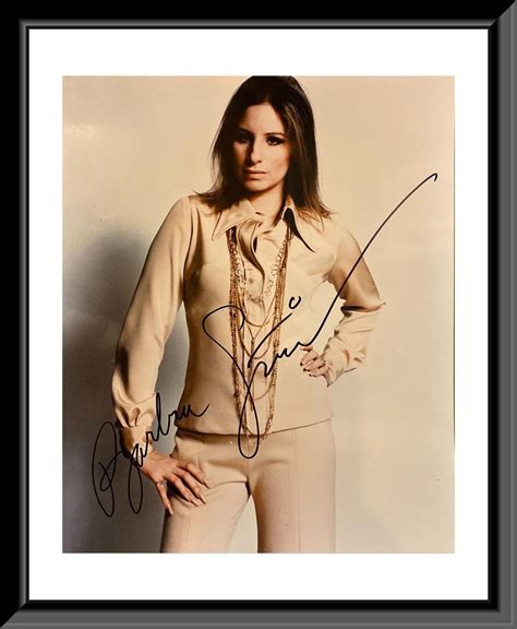 Barbra Streisand Signed Photo - Etsy