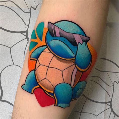 Squirtle Squad Tattoo | Pokemon tattoo, Nerd tattoo, Custom tattoo design