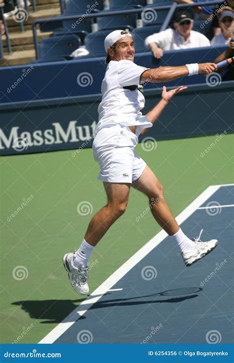 Richard Gasquet Forehand at the 2008 US Open Editorial Photo - Image of ...