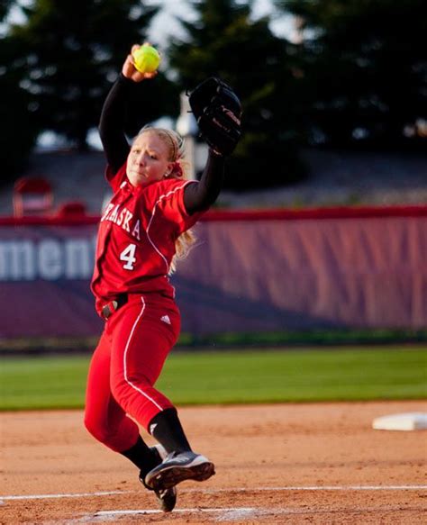 Nebraska softball defeats Creighton in 6-0 shutout | Softball, Softball ...