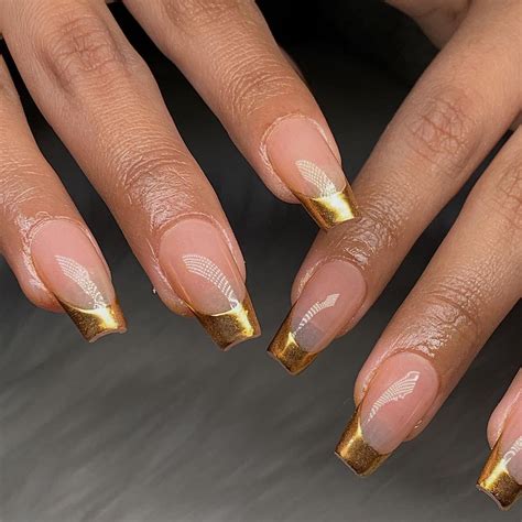 GEL-X NAILS (RIVERSIDE, CA) on Instagram: “gold chrome tips ⭐️ # ...