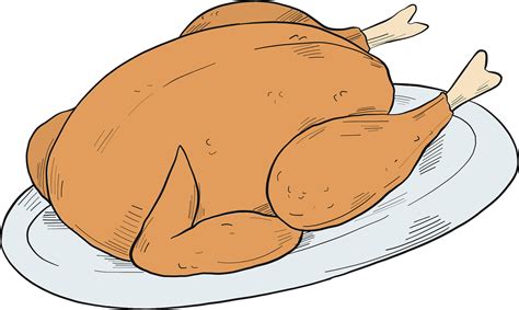 roast chicken Royalty Free Vector Clip Art illustration -vc008842 ...