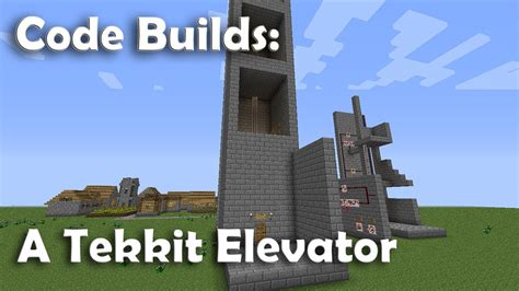 Minecraft Tekkit Elevator - Tutorial - YouTube