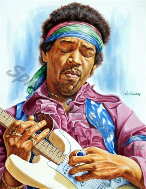 Jimi Hendrix painting portrait, poster | Spiros Soutsos artwork