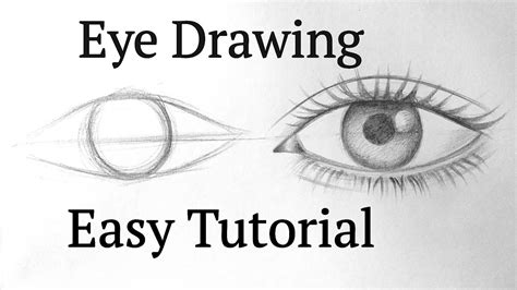 How to draw an eye/eyes easy step by step for beginners Eye drawing easy tutorial with pencil ...