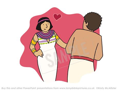 Joseph and Potiphar's wife - Lamp Bible Pictures