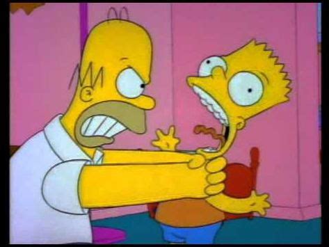 Bart getting choked - YouTube | Simpsons cartoon