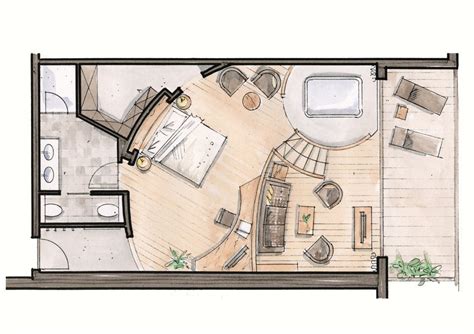 Floorplan Hotelroom Floor Plans + Floorplan Hotel in 2020 | Hotel room ...