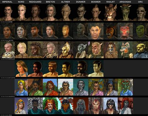 The Evolution of all races in The Elder Scrolls series. : r/gaming