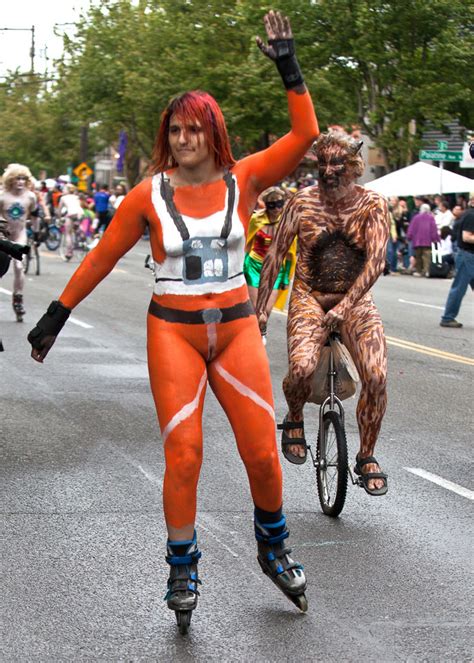 Seattle Fremont Solstice Parade Bicyclists 2010 - Amitai Schwartz Photography