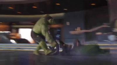 Hulk Smashing Loki (The Avengers) on Make a GIF
