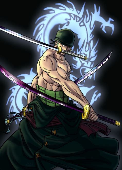 Roronoa Zoro by ACPuig on DeviantArt | Ilustrasi komik, Gambar karakter, Gambar animasi kartun