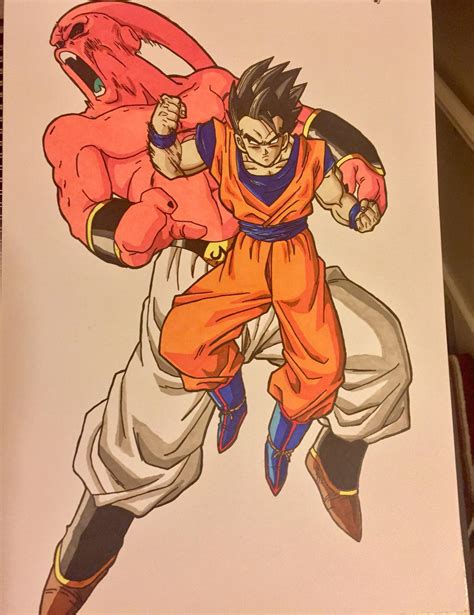 Ultimate Gohan Vs Super Buu : r/dbz