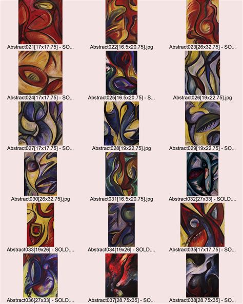 Contact sheet of abstract paintings | Abstract painting, Painting, Artwork