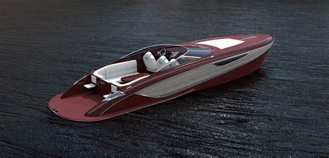 Fusion56 Speedboat from precious wood on Behance