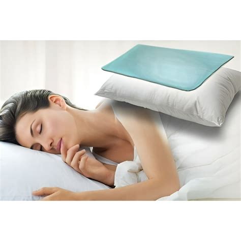 Cooling Chill Pillow Pad Insert with Durable Non-Leaking Gel - Portable Personal Instant Cooling ...