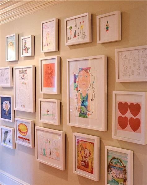 Interior Design Ideas | Art wall kids, Art display kids, Displaying ...