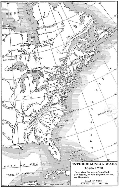 Intercolonial Wars, 1689-1713. | Map, Queen anne's war, Hudson river valley