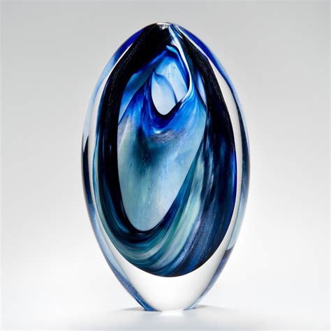 Arrival of Spring blown glass sculpture by Peter Layton - large wide | Contemporary glass art ...
