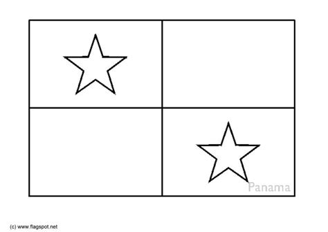 Coloring Page flag Panama - free printable coloring pages - Img 6359