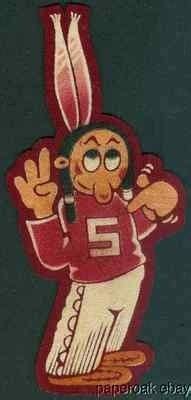 Stanford University Indian Felt Mascot Patch ca.1940's (06/14/2013) | Stanford university ...